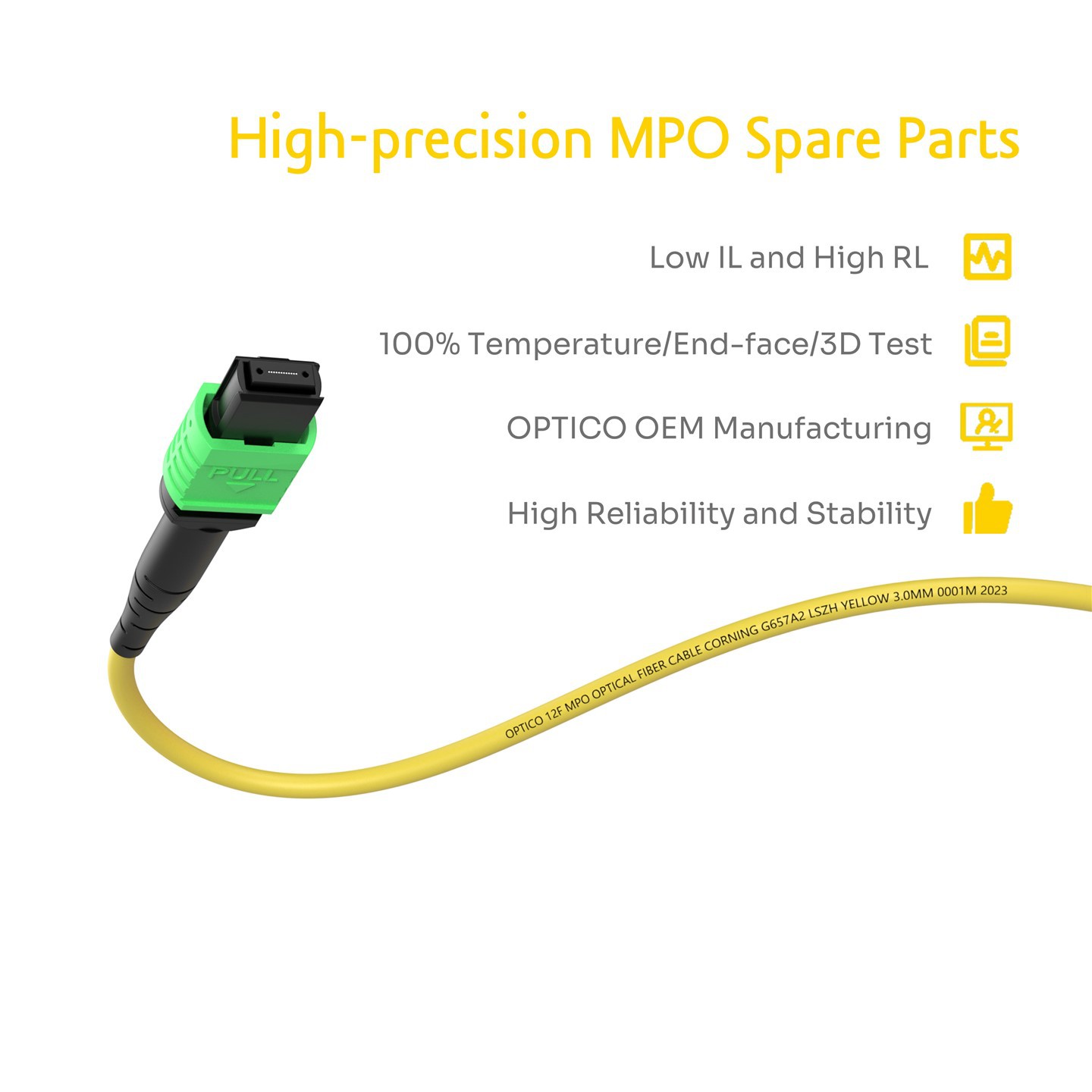 12F MTP MPO To SC Harness Patch Cable 12F MTP MPO To SC Harness Patch Cable