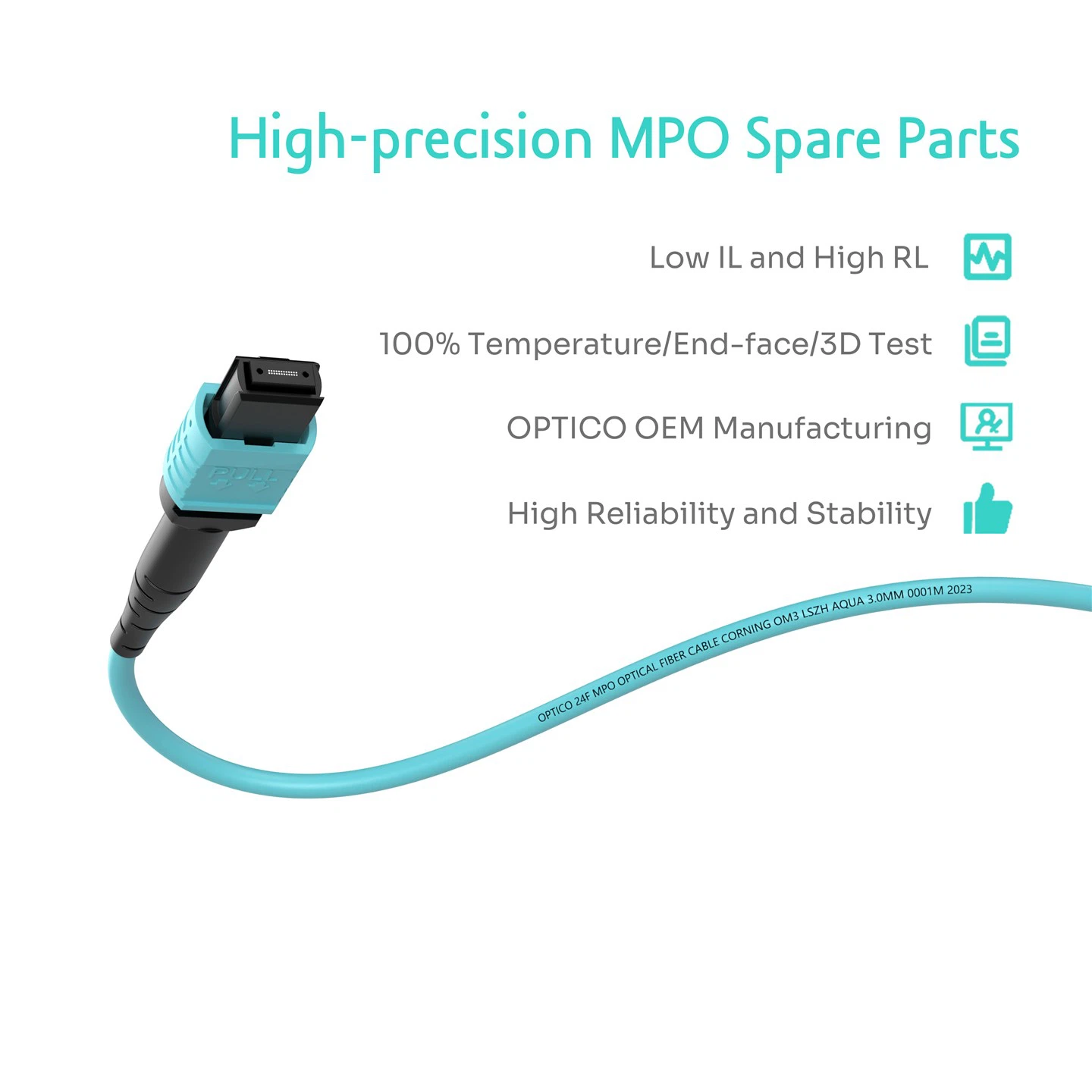 24F MTP MPO Y Cable OM3
