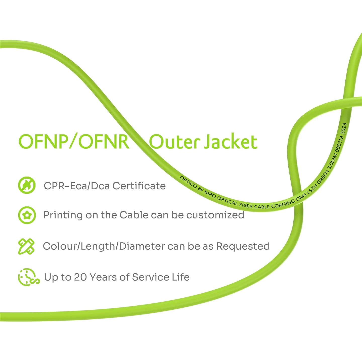 8F MTP MPO To LC Uniboot Breakout Cable OM5 8F MTP MPO To LC Uniboot Breakout Cable OM5